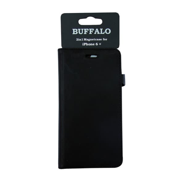Buffalo Wallet Læder iPhone 6 Plus Sort