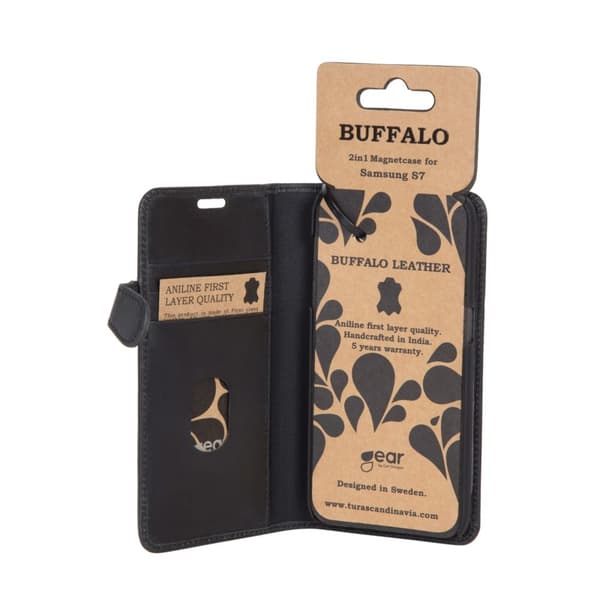 Buffalo Lommebokveske Samsung S7 Svart