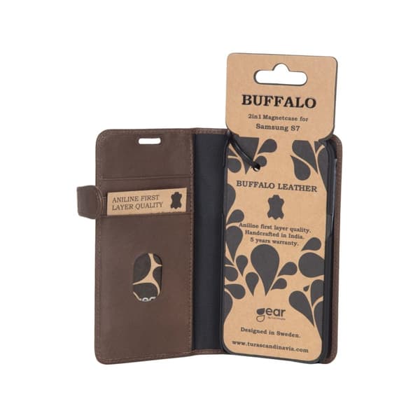 Buffalo Lommebokveske Samsung S7 Brun