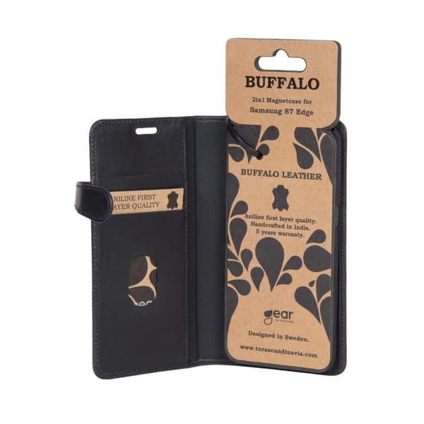 Buffalo Lommebokveske Samsung S7 Edge Svart