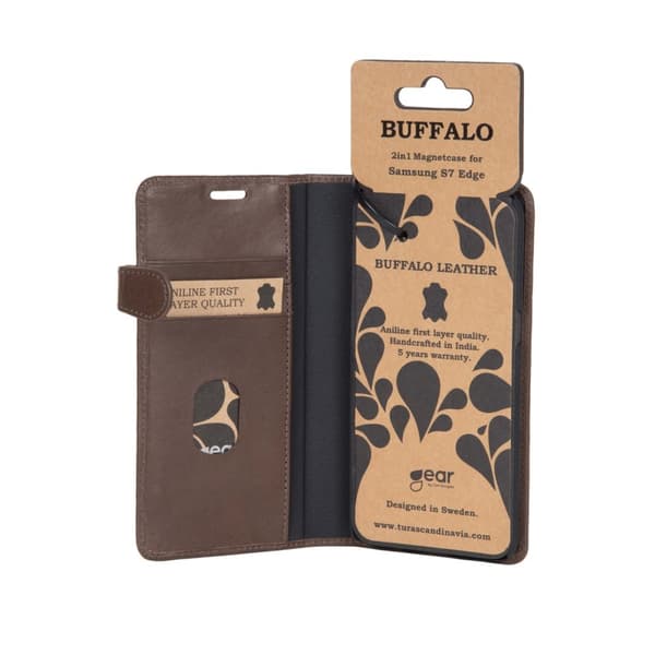 Buffalo Lommebokveske Samsung S7 Edge Brun