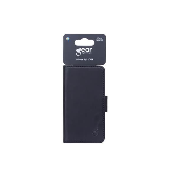 Gear Lommebokdeksel Svart - iPhone 5/5S/SE