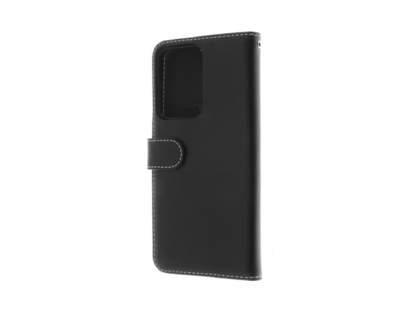 Insmat - Lommebok for mobiltelefon - ekte skinn, termoplast-polyuretan (TPU), kartong+papir+aluminiumsfolie, bomullssting - svart - for OnePlus Nord