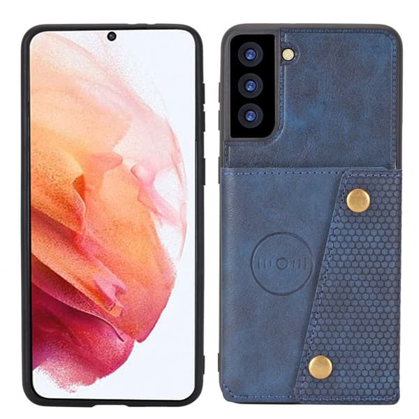 Skal med Kortfack - Samsung Galaxy S23 Mörkblå