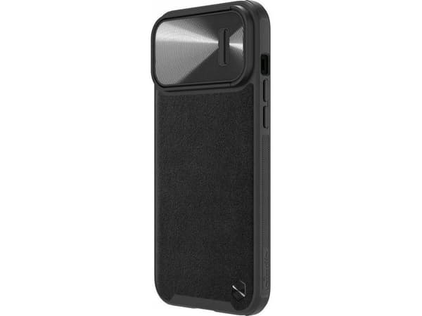 Nillkin CamShield Nahka S Kotelo iPhone 14 Pro Max kotelo kameran suojus musta