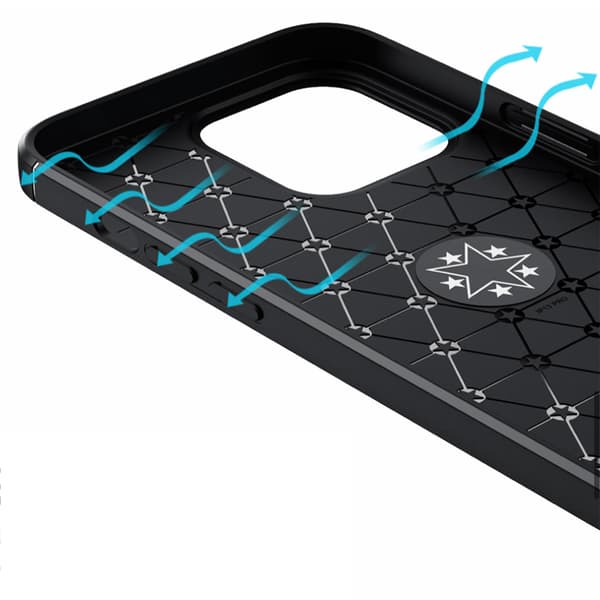 iPhone 14 Pro Max - Smidigt Stilrent Skal med Ringhållare