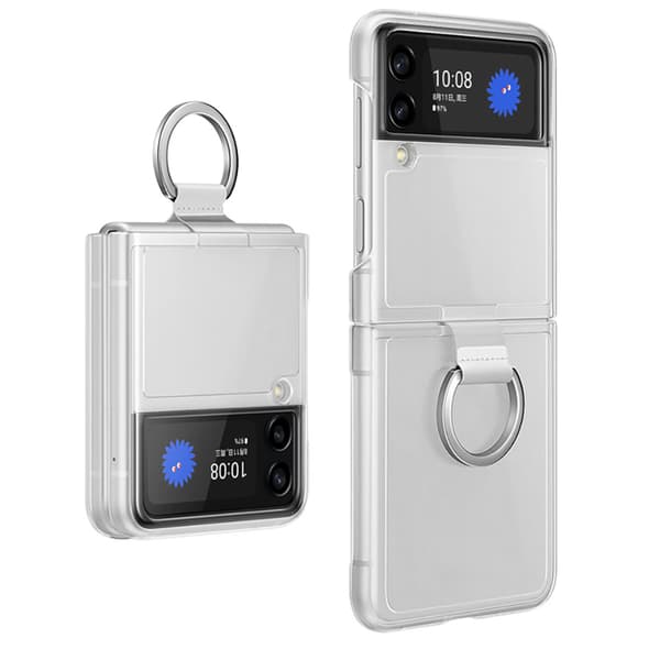 Samsung Galaxy Z Flip 3 - Praktiskt Tunt Skal med Ringhållare