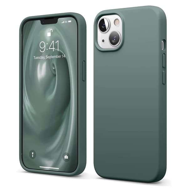 iPhone 14 Plus - Stilrent Tunt Floveme Skal Grön Grön