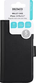 Miniatyrbillede 9 af 11: DELTACO iPhone 14 Pro wallet case 2-in-1, magnetic back cover
