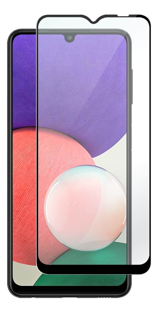 DELTACO skjermbeskytter til Samsung Galaxy A22, 2,5D herdet glass, 9H hardhet