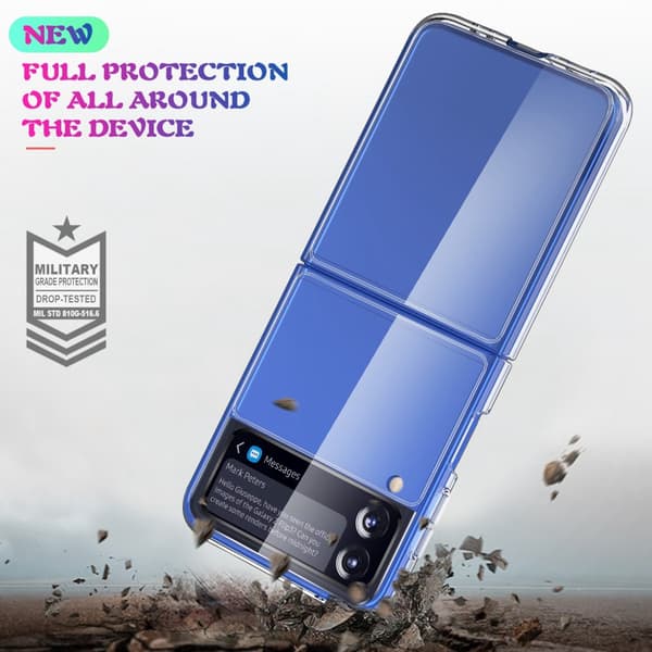 Crystal Hybrid Skal Samsung Galaxy Z Flip 4 Transparent