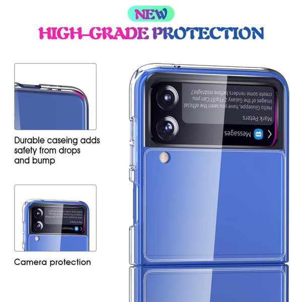 Crystal Hybrid Skal Samsung Galaxy Z Flip 4 Transparent