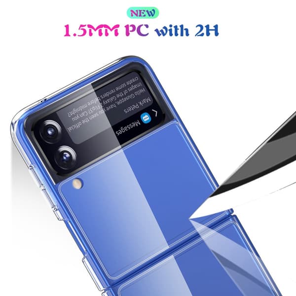 Crystal Hybrid Skal Samsung Galaxy Z Flip 4 Transparent