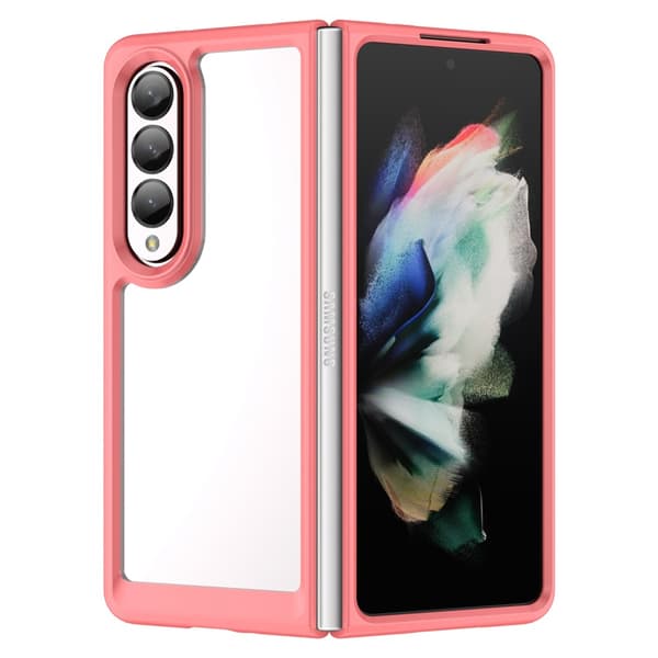 Edge Crystal Hybrid Case Samsung Galaxy Z Fold 4 Röd