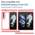 Miniatyrbild 7 av 7: Edge Crystal Hybrid Case Samsung Galaxy Z Fold 4 Röd