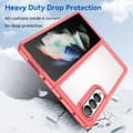 Miniatyrbild 2 av 7: Edge Crystal Hybrid Case Samsung Galaxy Z Fold 4 Röd