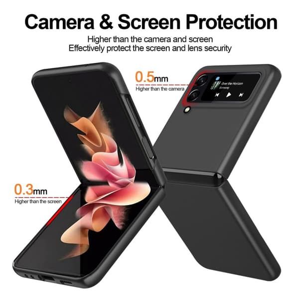 Gummerat Skal Samsung Galaxy Z Flip 4 Svart