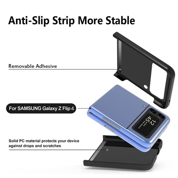 Gummerat Skal Samsung Galaxy Z Flip 4 Svart