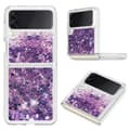 Miniatyrbild 1 av 5: Glitter Bling TPU Case Samsung Galaxy Z Flip 4 Lila