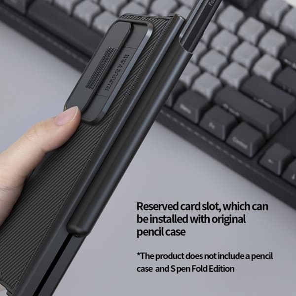 Nillkin CamShield Skal Med S Pen-hållare Samsung Galaxy Z Fold 4 Svart