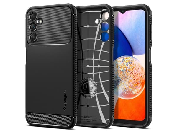 Spigen Rugged Armor, suojakuori, Samsung, Galaxy A14 5G, 16,8 cm (6.6"), Lajittelu