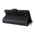 Miniatyrbild 4 av 7: Zipper Magnet Leather Wallet Samsung Galaxy S23 Ultra Svart