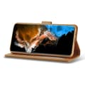 Miniatyrbild 3 av 10: LC.IMEEKE Plånboksfodral Samsung Galaxy S23 Cognac