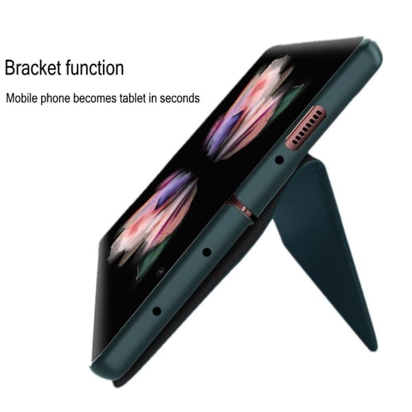 Äkta Läderfodral Samsung Galaxy Z Fold 4 Svart