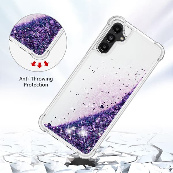 Glitter Bling TPU Case Samsung Galaxy A14 Lila