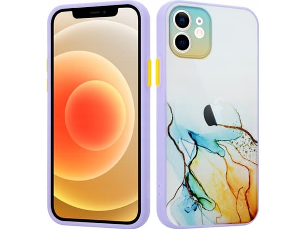 Maxximus MX AQUARELLE SAMSUNG S21 ŻÓŁTO-NIEBIESKI / KELTAINEN-NÄVÄINEN