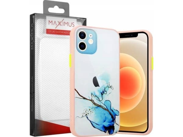 Maxximus MX AQUARELLE IPHONE 12 PRO NIEBIESKO-BIAŁY / NAVY-WHITE