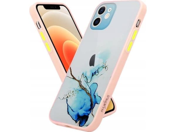 Maxximus MX AQUARELLE IPHONE 12 PRO NIEBIESKO-BIAŁY / NAVY-WHITE