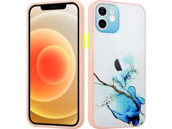 Maxximus MX AQUARELLE IPHONE 12 PRO NIEBIESKO-BIAŁY / NAVY-WHITE