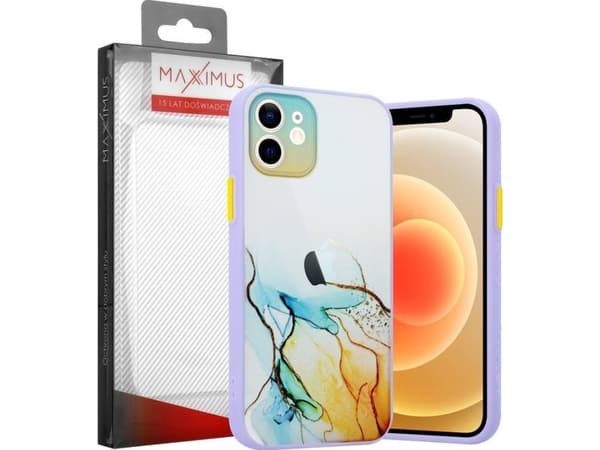 Maxximus MX AQUARELLE IPHONE XS MAX ŻÓŁTO-NIEBIESKI / YELLOW-NAVY
