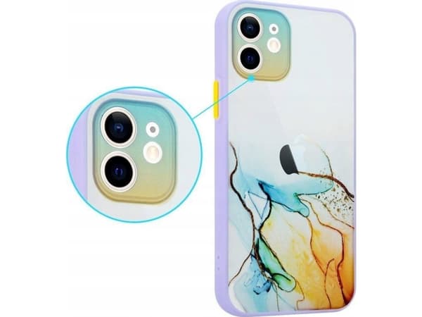Maxximus MX AQUARELLE IPHONE XS MAX ŻÓŁTO-NIEBIESKI / YELLOW-NAVY