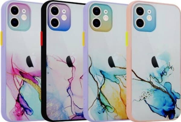 Maxximus MX AQUARELLE IPHONE XS MAX ŻÓŁTO-NIEBIESKI / YELLOW-NAVY