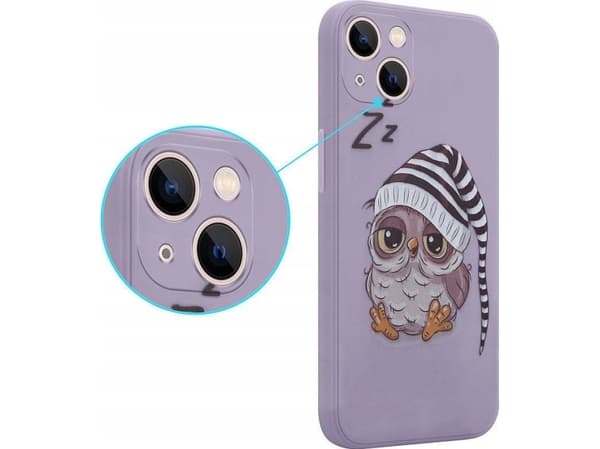 Maxximus MX OWL SLEEPY IPHONE 11 PRO MAX PURPLE / FIOLETOWY