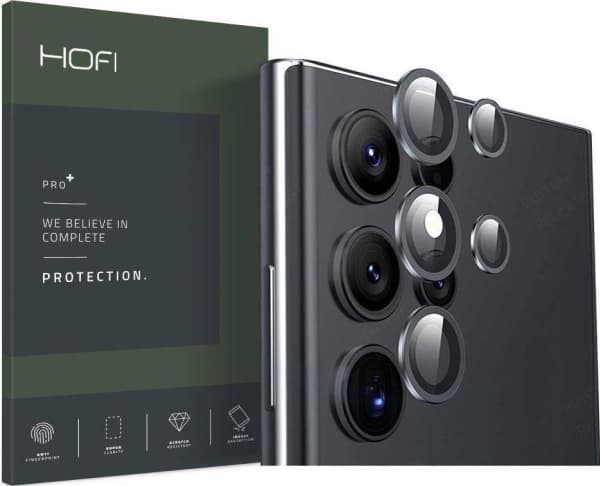 HOFI CAMRING PRO+ GALAXY S22 ULTRA MUSTA KAMERAN SUOJUS