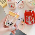 Miniatyrbild 5 av 7: Airpods Pro Skal Boba Milk Tea Glitter - Rosa