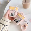 Miniatyrbild 7 av 7: Airpods Pro Skal Boba Milk Tea Glitter - Rosa