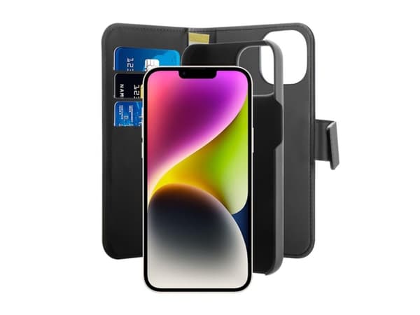 PURO PUIPC1467BKMAG1BLK, Lommebok-etui, Apple, Iphone 14 Plus, 17 cm (6.7"), Sort