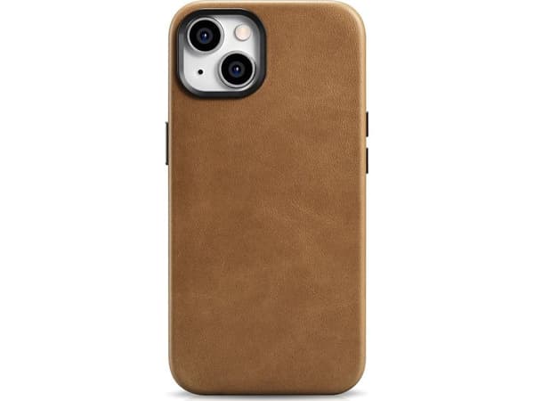 "iCarer Öljyvaha Premium Nahkakotelo iPhone 14 Plus Magneettinen nahkakotelo MagSafe Brown (WMI14220703-TN)