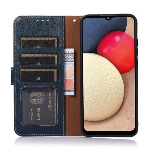 KHAZNEH Plånboksfodral till Samsung Galaxy S23 - Blå/Brun