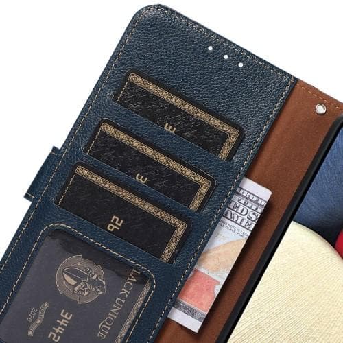 KHAZNEH Plånboksfodral till Samsung Galaxy S23 - Blå/Brun