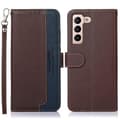 Pikkukuva 1 / 7: KHAZNEH puhelimen kansi Samsung Galaxy S23 - ruskea/sininen