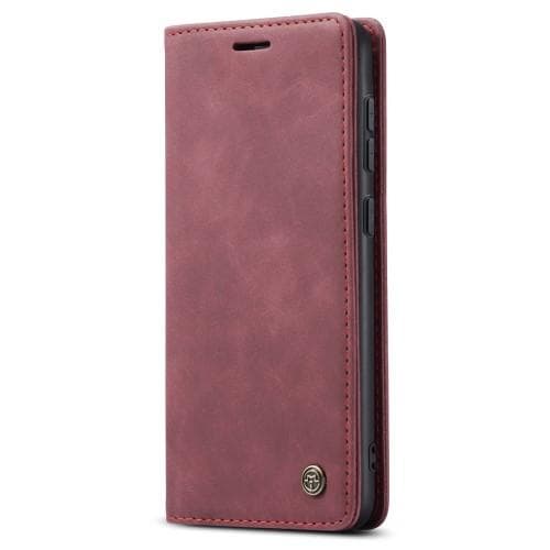 CASEME Retro Lompakkokotelo Samsung Galaxy S23 - Punainen