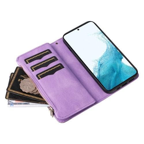 KS Plånboksfodral till Samsung Galaxy S23 - Lila/Grå