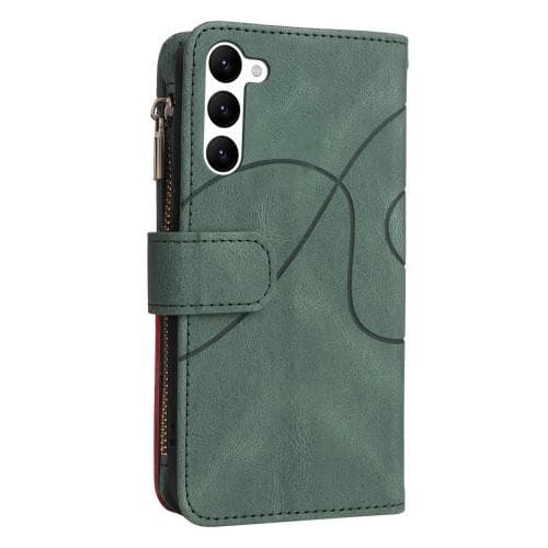 KT Multifunktion Series-5 Til Samsung Galaxy S23 Telefontaske Grøn/Rød