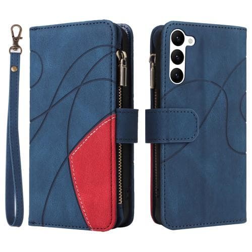 KT Multifunktion Series-5 Til Samsung Galaxy S23 Telefontaske Blå/Rød