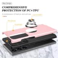 Miniatyrbild 7 av 8: Samsung Galaxy S23 Ultra Hybrid skal med Finger Ring - Rosa